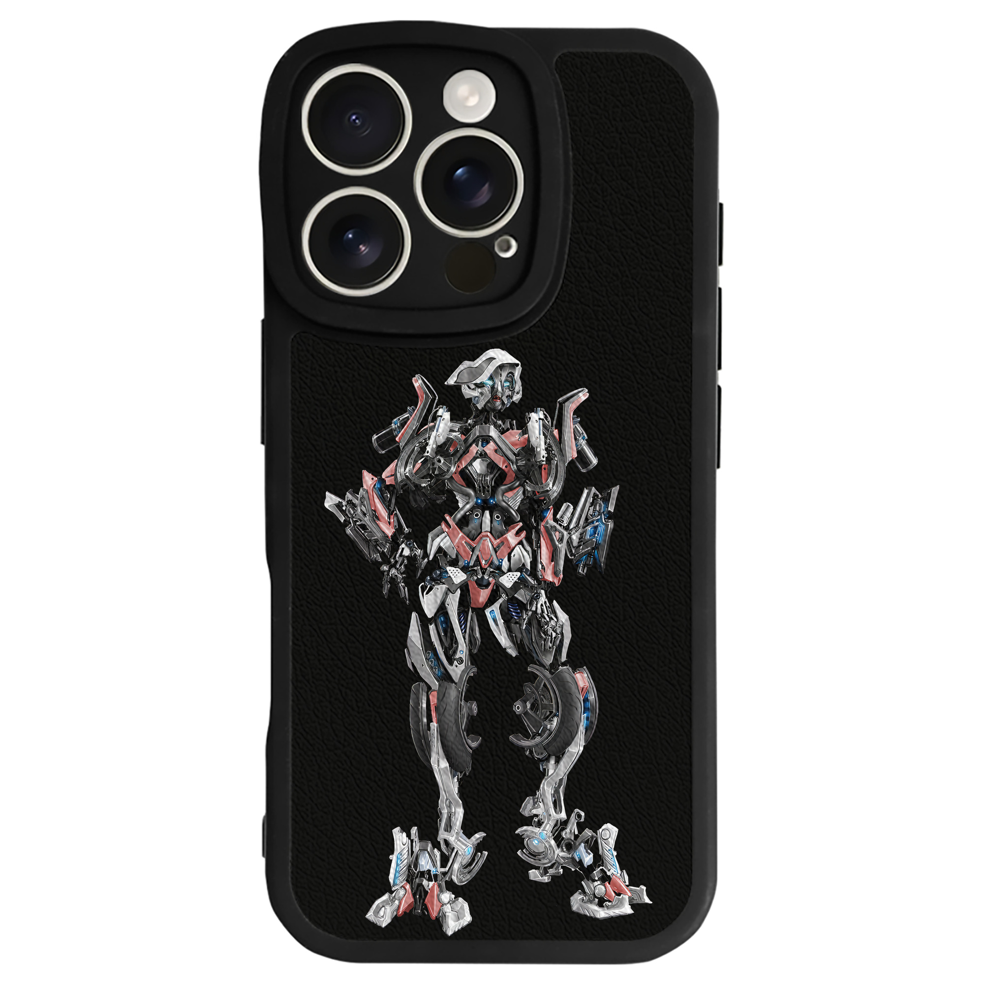 （画像用） Transformers トランスフォーマー 【iPhone 16シリーズ対応】シリコンスマホケース（レザー調） 材質：シリコン
